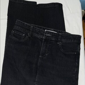 Chico’s Black Denim Jeans 0 short